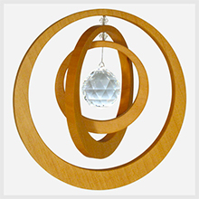Acchiappasole da appendere (in legno) - Cerchi concentrici